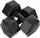 Set hantellash Eb Fit Bitumic, 2 x 5kg, material kompozit, të zeza