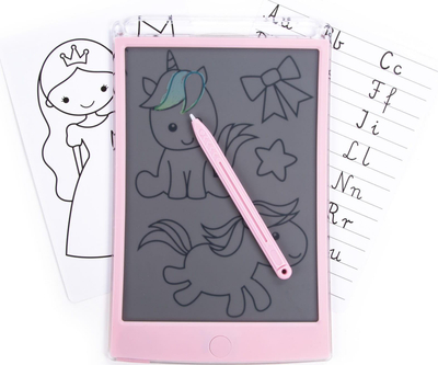 Tablet vizatimi KIDEA LCD, 8.5", transparent, rozë