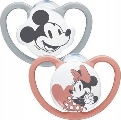 Biberon NUK Space Mickey Mouse 177176, silikon, 18-36 muaj, 2 copë