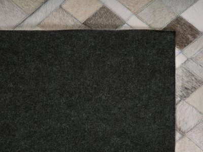 Tapet Beliani HIRKA, 160x230 cm, lëkurë natyrale, gri