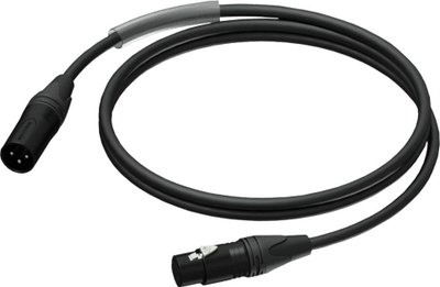 Kabllo Procab XLR - XLR (PRA901 / 0.5), 0.5m, e zezë 