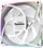 Ventilator kase Geometric Future Squama 2503W, set 3 copë, 120 mm, RGB, i bardhë