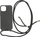 Këllëf telefoni Mobile Origin Lanyard për iPhone 14, TPU, i zi