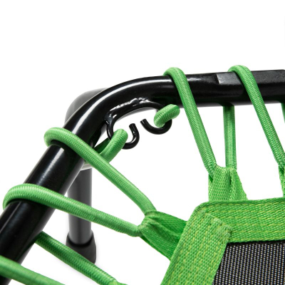 Trampolinë fitness VirtuFit Pro, diametër 127 cm, me dorezë që rregullohet, e zezë me jeshile