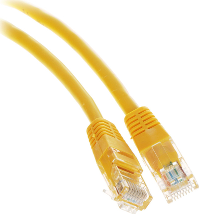 Kabllo rrjeti Conotech Patchcord RJ45, UTP Cat 5e, 1m, e verdhë