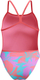 Kostum banje Speedo Club Training Printed V Back, Endurance+, rozë jeshil