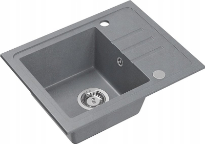 Set lavamani kuzhine Quadron BEN 116, granit, 55x44x17.5 cm, me bateri MAGGIE, gri