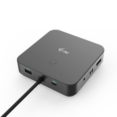 Docking station I-TEC C31TRIPLE4KDOCKPDPRO, USB-C Thunderbolt, Dual DP 4K, gri