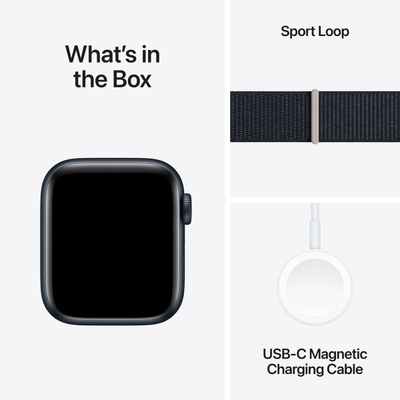 Apple Watch SE2 V2 GPS, 40mm, Midnight Aluminium Case me Midnight Sport Loop
