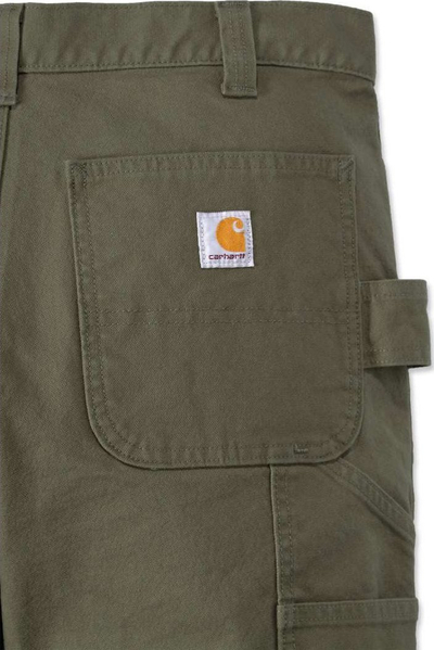Pantallona pune Carhartt Rugged Flex Duck Slim Tapered, të dyfishta në gju, madhësia 36, ngjyra tropez