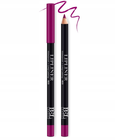 Laps buzësh BEL London Lipliner Pencil 103 Distinguished Berry, i papërshkueshëm nga uji, mban gjatë
