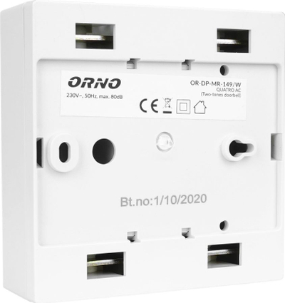 Zile dere Orno QUARTO AC OR-DP-MR-149, 230V, 80 dB, e bardhë