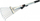 Fshesë kopshti Small Adjustable Wire Rake, metalike, dorezë e rregullueshme