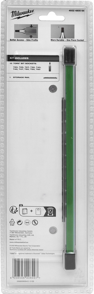 Set çelsash TORX Hikoki SCHAFT 3/8", 10 copë, metalik