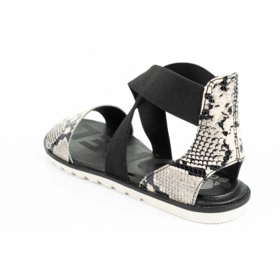 Sandale Sorel Ella II Sandal W NL4043-010, lëkurë, EVA, të zeza