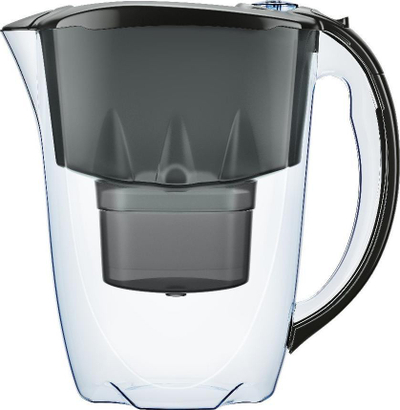 Shishe filtruse uji Aquaphor Amethyst, 2.8L, me 3 patrona, e zezë