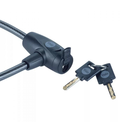 Kyç kabllo biçiklete Yale Essential Security, 10mm, 60cm, ngjyrë e zezë