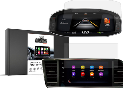 Film mbrojtës matte 2n1 për ekranin e Seat Ateca 9.2", kundër gjurmëve të gishtave, transparent