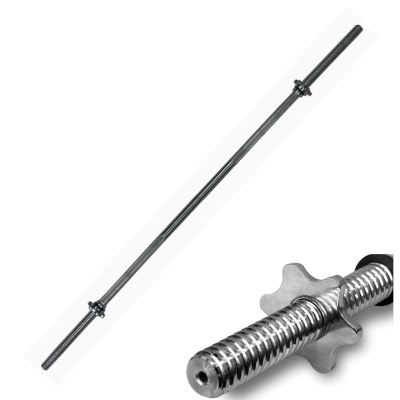 Shtangë e drejtë EB Fit 120 cm, me vida sigurie, metal
