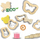 Set plasteline SES Creative Eco Dough 24917, 3 ngjyra, me vegla druri