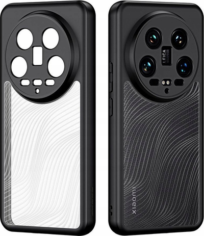 Këllëf telefoni Dux Ducis Aimo për Xiaomi 14 Ultra, që e mbron nga rëniet, me teksturë antirrëshqitëse, i zi