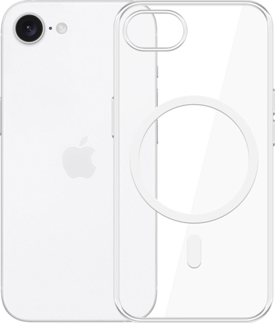 Çantë telefoni 3MK Clear MagCase për Apple iPhone 16E, MagSafe, transparente