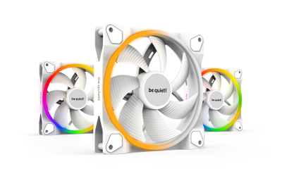 Ventilatorë be quiet! Light Wings White, 140mm PWM Triple Pack, e bardhë