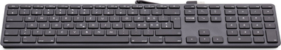 Tastierë LMP KB-1243, USB, me tastierë numerike, gri argjendi