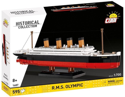 Set ndërtimi COBI Historical Collection R.M.S. Olympic 1911, model anije pasagjerësh, shumëngjyrësh