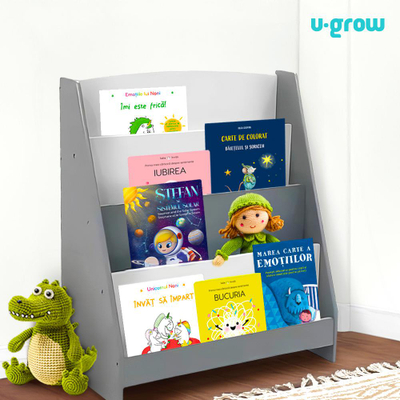 Raft librash U-Grow, MDF, gri