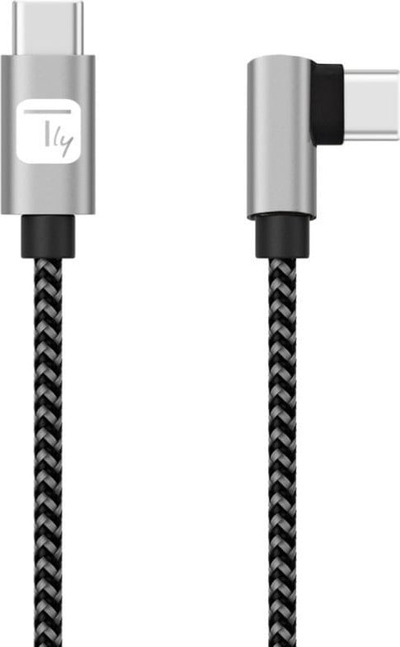 Kabllo USB Techly, USB C në USB C, 2m, 3A, alumini