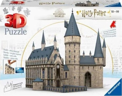 Puzzle 3D Harry Potter Hogwarts, Kala Hogwarts – Salla e Madhe, 540 copa, shumëngjyrësh