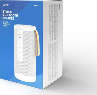 Altoparlant Bluetooth Savio BS-032, 10W, TWS, i bardhë