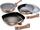 Set tiganësh Berlinger Haus Rose Gold Edition, 5 copë, 20 24 28cm, rozë gold