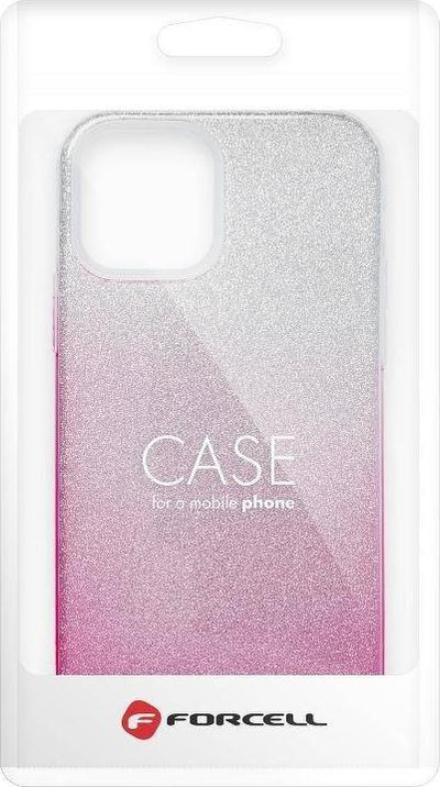 Këllëf telefoni Forcell Shining Ombre për Samsung Galaxy A53 5G, TPU PC, me shkëlqim, rozë argjendtë