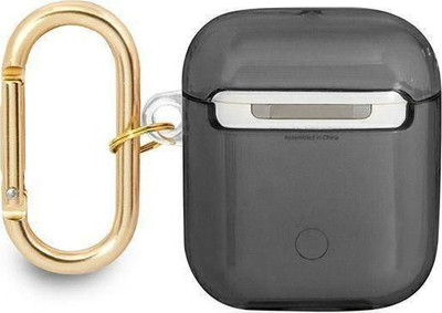 Kapak mbrojtës Guess Strap Collection për AirPods, me rrip, i zi