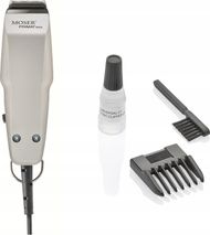 Trimmer flokësh Moser Primat Mini 1411, profesional, me kabllo, gri titan