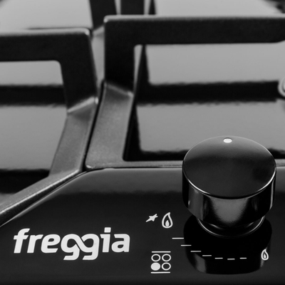 Pllakë gatimi me gaz Freggia HA640VGTB, 60 cm, 4 vendgatu, e zezë