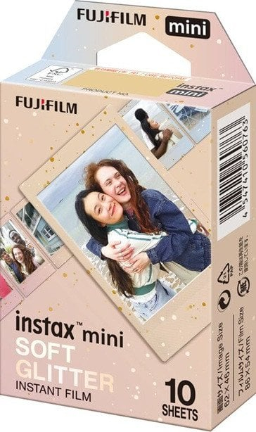 Инстант филм Fujifilm Instax Mini Soft Glitter, 10 листови, со рамка со сјај