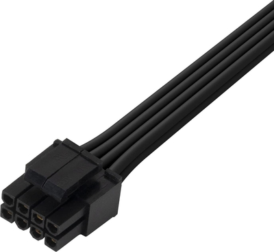 Kabllo furnizimi SilverStone SST-PP06BE-EPS35, ATX/EPS 8-pin në 4+4 pin, 0.35m, i zi