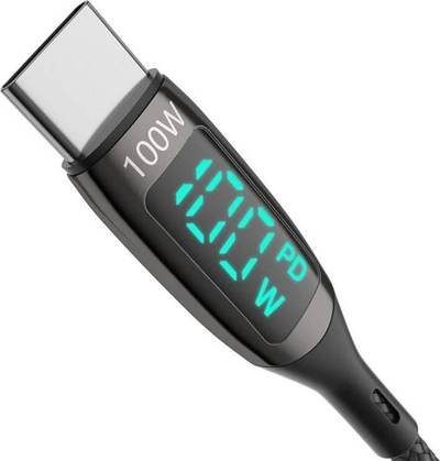 Kabllo USB C BlitzWolf BW TC23, 1.8m, 100W, e zezë