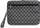 Чанта за лаптоп DKNY PU кожа со шара шаховска табла и пруги, 13-14", црна