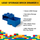 Kоцка LEGO,со фиока, мала (4), сина