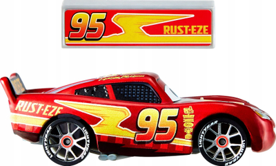 Makine lodër Disney Pixar Cars Lightning McQueen NASCAR 95, metal, e kuqe
