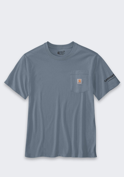 Bluzë Carhartt për burra Streetcar, prerje e lirshme, me xhep përpara, blu navy e çelët