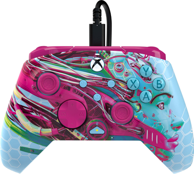 Gamepad PDP Rematch Glow Advanced, me kabllo, për Xbox, që ndriçon, shumëngjyrësh