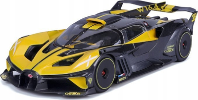 Maketi makinë Bburago 1:18 Bugatti Bolide, die-cast, e verdhë