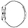 Ora burrash Lee Cooper Alexandre LC08368.371, automatike, 43mm, rrip metalik argjendtë