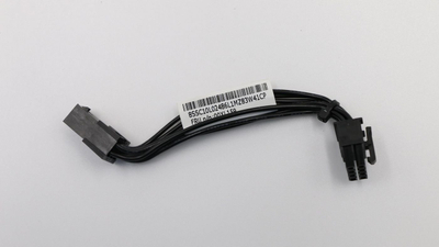 Kabllo PCIe Lenovo 100mm, 6-pin në 8-pin, ngjyrë e zezë