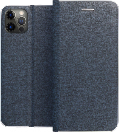 Kapak telefoni OEM LUNA Book Carbon për Samsung Galaxy A34 5G, flip, blu